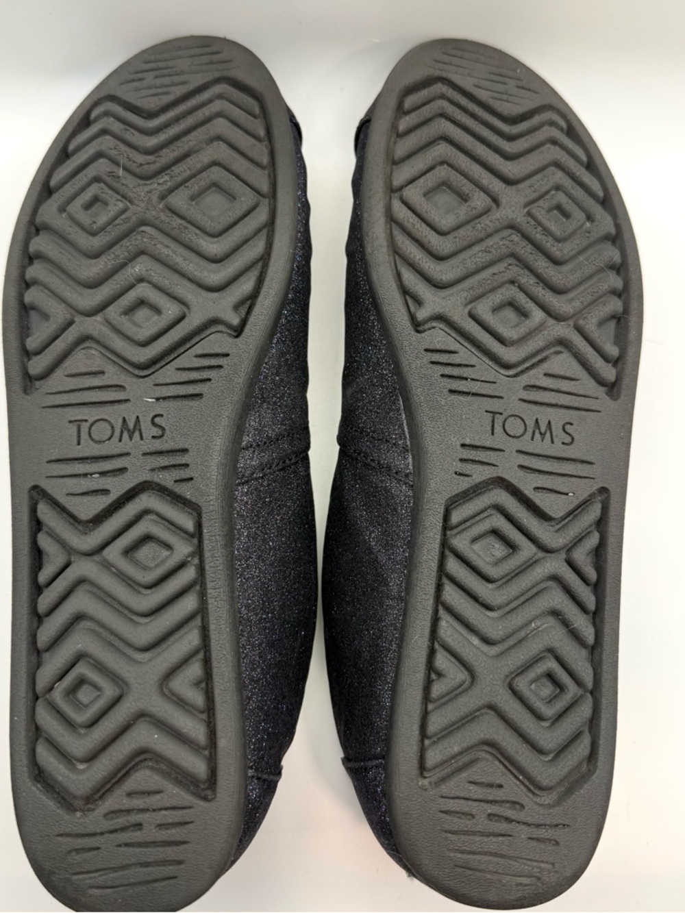 TOMS-Alpargata-Midnight Blue Sparkle Glitter Embroidered Fox-Size 8.5-In Box-EUC - Picture 11 of 16